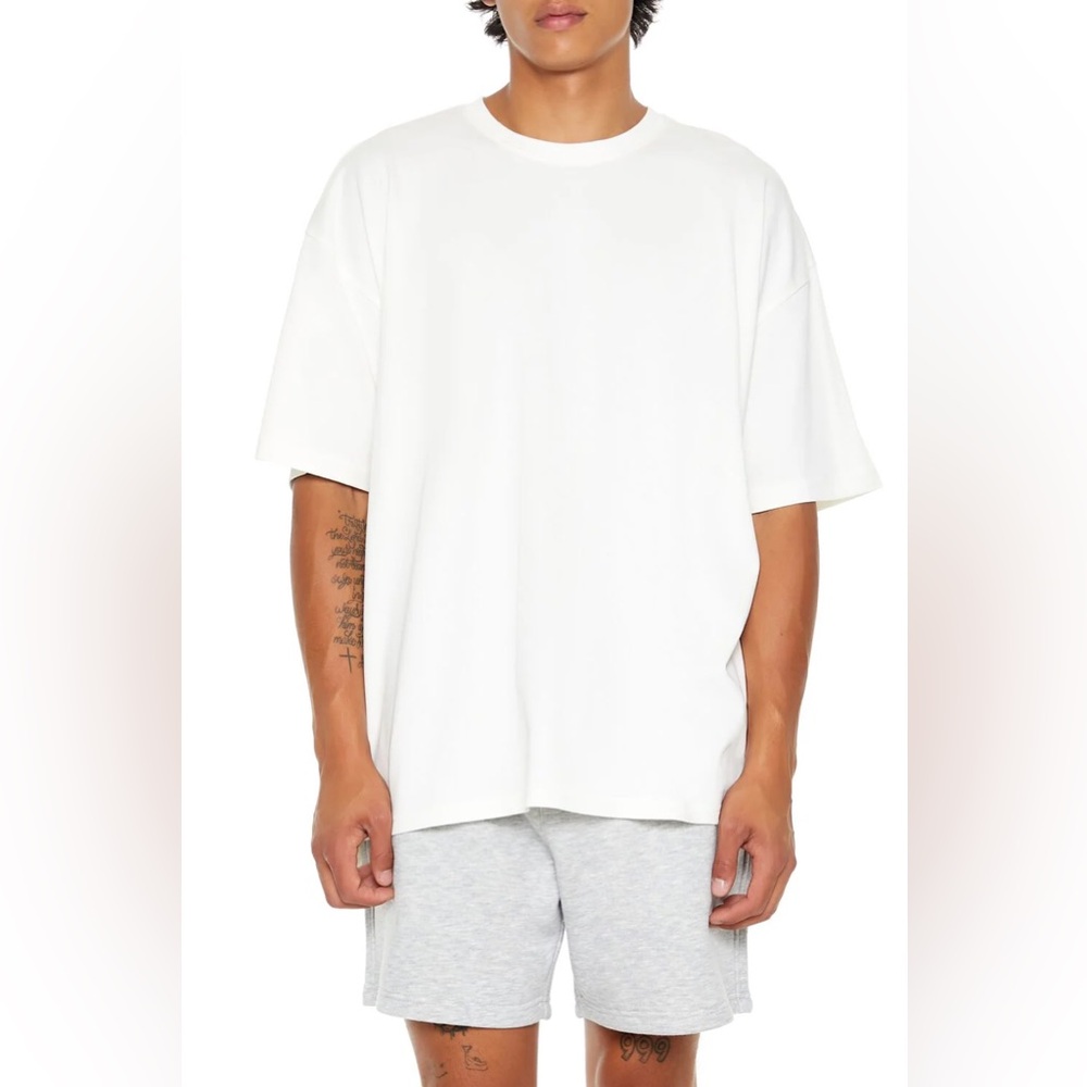 Forever 21 White Short Sleeve Tee